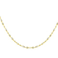 Silver gold plated multi shaped dainty necklace