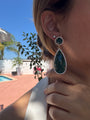 “Tropezina” emerald pear drop earrings