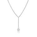 “Cannes” CZ diamond Y tennis necklace