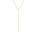 Silver gold plated radiant disc chain lariat necklace