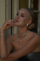 Sterling silver 3 mm cz diamond tennis necklace