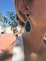 “Tropezina” emerald pear drop earrings
