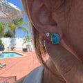 “Antibes” paraiba stud earrings