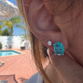 “Antibes” paraiba stud earrings