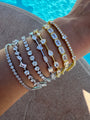 Sterling silver Riviera cz diamond tennis bracelet
