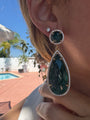 “Tropezina” emerald pear drop earrings