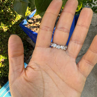 Silver gold plated all around heart band