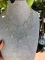 Turquoise pear drops necklace