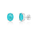 “Antibes” paraiba stud earrings