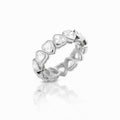 Silver gold plated all around heart band