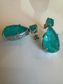 Maldives large pear paraiba drop earrings