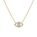 “Ojos” Silver Gold Plated Eye Necklace