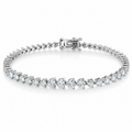 Sterling silver Riviera cz diamond tennis bracelet
