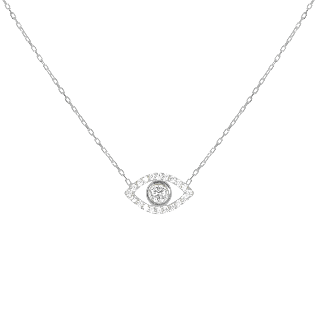 “OJOS” STERLING SILVER EYE NECKLACE