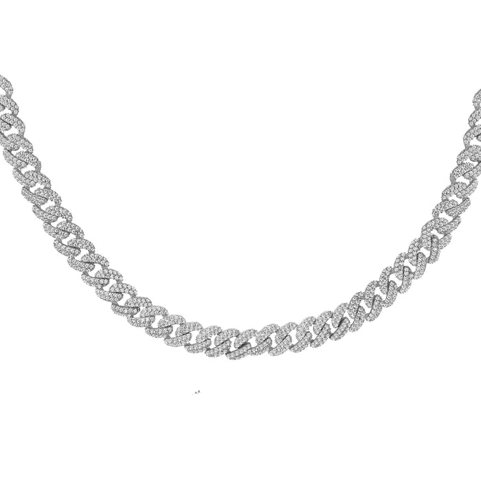 Sterling silver chain link choker