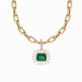 Silver gold plated “Soleil” paperclip chain necklace