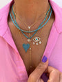 “Amore” turquoise heart necklace