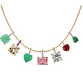 Silver gold plated ball chain 