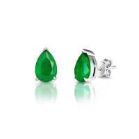 Free Gift Emerald Stud Earrings