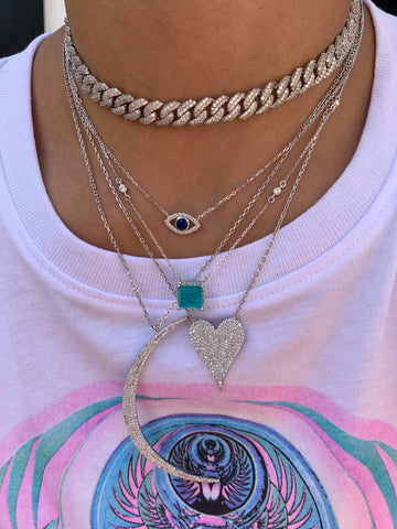 “OJOS” STERLING SILVER EYE NECKLACE