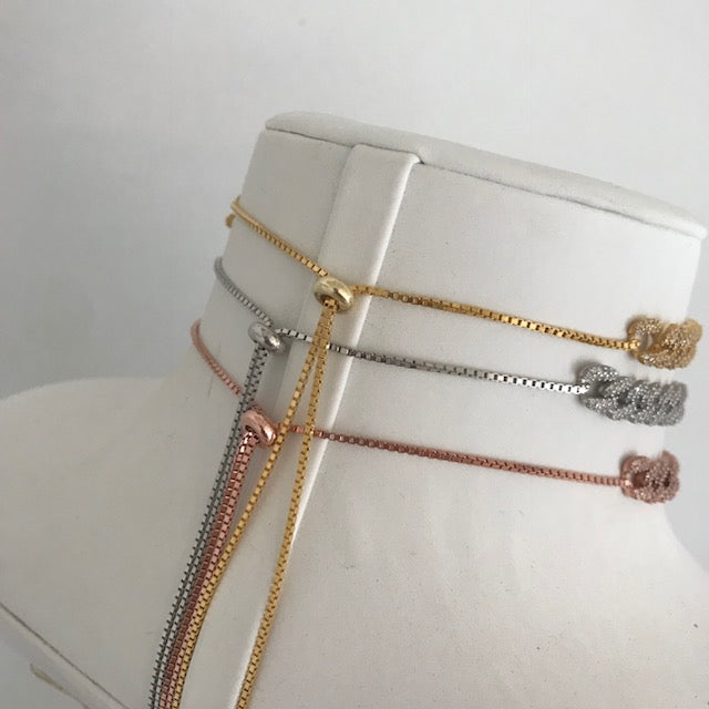 Sterling silver chain link choker