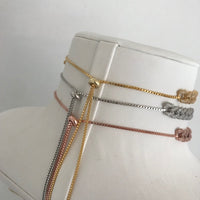 Sterling silver chain link choker
