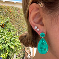 Maldives large pear paraiba drop earrings
