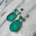 Maldives large pear paraiba drop earrings