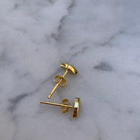 Sterling silver gold plated mini eye studs