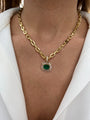 PRE-ORDER Silver gold plated “Soleil” paperclip chain necklace