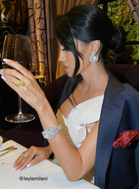 "Perla" Sterling silver & baroque pearl statement earrings