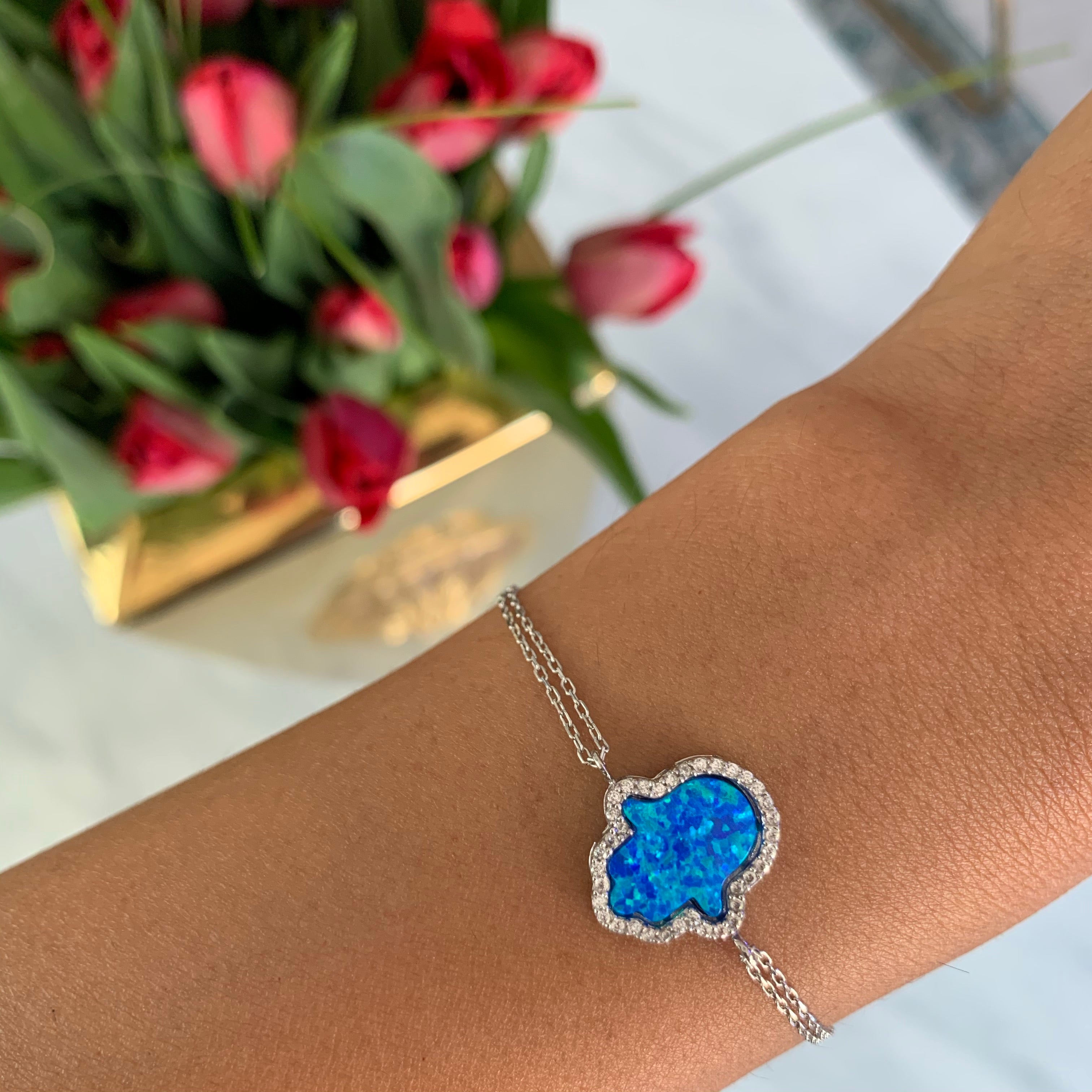 Hamsa and Star Opal Bracelets – Gifted LA