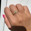 Silver gold plated snake ring