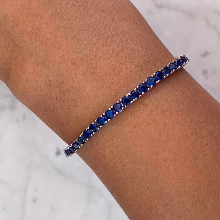 Blue Sapphire Bracelet IV (4mm)