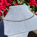Sterling silver heart shape cz diamond tennis necklace