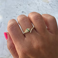 Silver gold plated snake ring