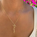 Personalized cursive name necklace silver gold plated