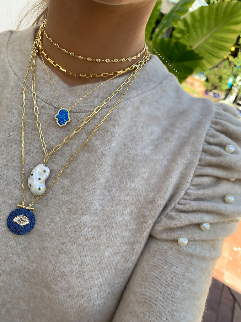 Sterling silver on sale gold plated necklace