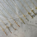 Personalized cursive name necklace silver gold plated