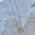 Gold plated turquoise “Diamond Tears